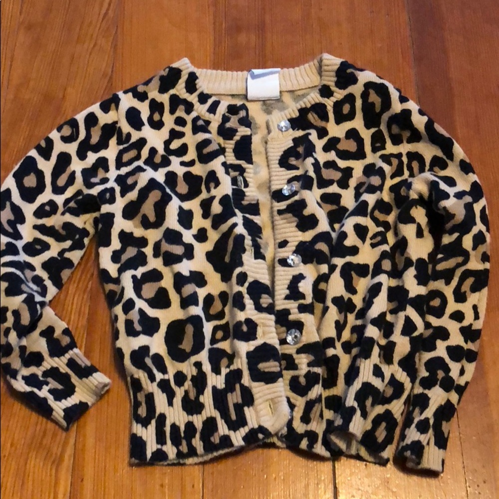 Cheetah print cardigan